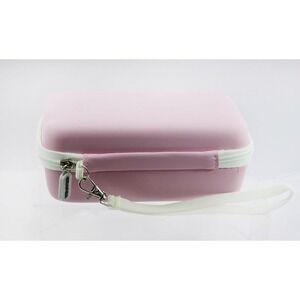 Grafea Pink Hard Shell Travel Case Organizer with Wristlet and Mesh Pockets